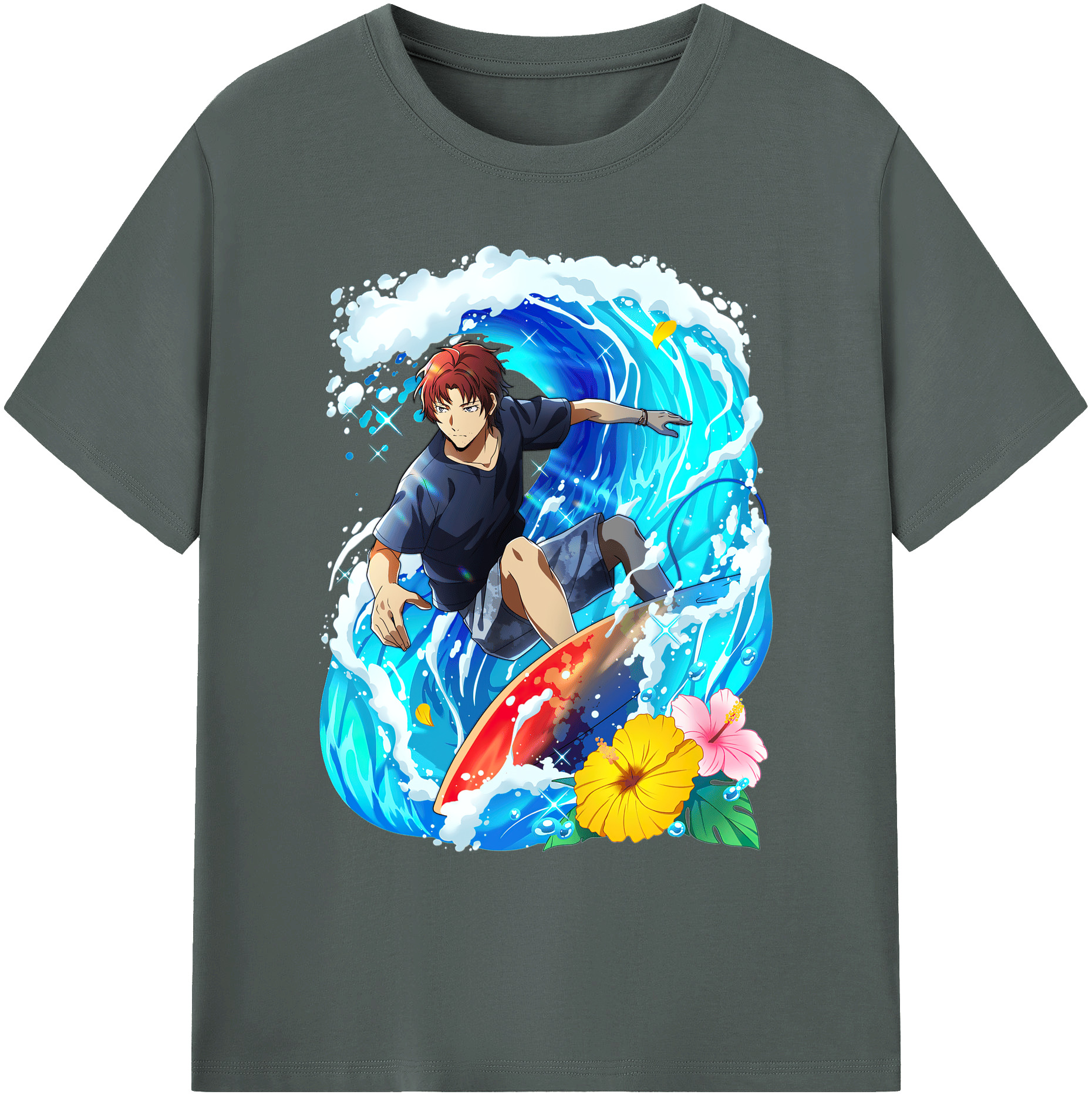 （画像用） 文豪ストレイドッグス Bungo Stray Dogs 綿100％ メンズ半袖Tシャツ｜肌触りやわらか＆通気性